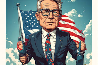 create unique political cartoons with humor