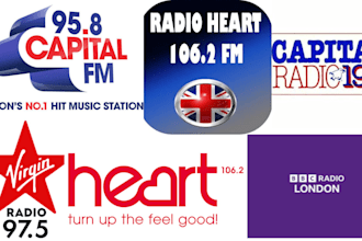 professionally airplay and broadcast your song on london radio