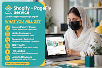 craft high converting pagefly landing page for a shopify