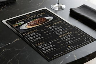create food menu design that makes customer wants to order