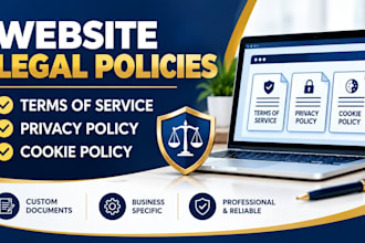 draft terms of service, privacy policy and cookie policy