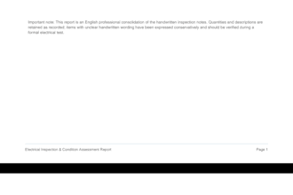 create electrical maintenance reports and checklists