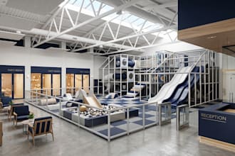 design your family entertainment center or indoor playground in 3d