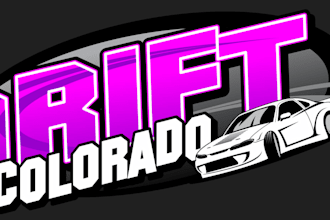 design a high speed drift logo for your brand