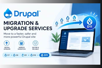 migrate drupal 7, 8, 9, 10 to drupal 11, drupal upgrade drupal website migration