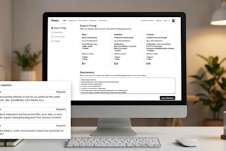 do bookkeeping, bank reconciliation and excel accounting