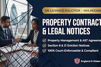 draft a legal property management agreement as a UK solicitor