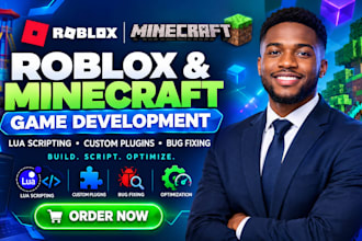 create roblox lua scripts and minecraft game content