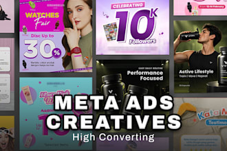 design modern static social media ads for facebook and instagram