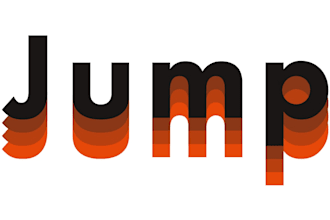 design a modern and energetic jump logo for your brand