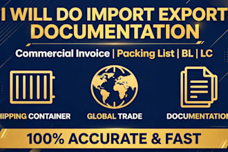 write professional business letters and shipping documents