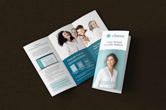 create premium corporate tri fold brochure design
