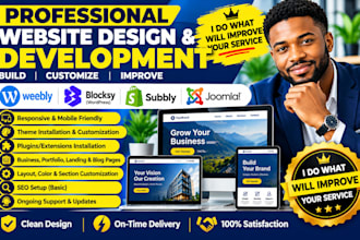 build weebly blocksy subbly and joomla websites for your business needs
