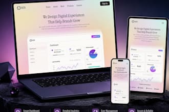 design modern landing page