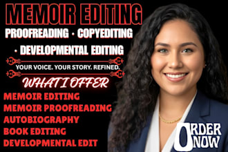 proofread line edit and copy edit your book manuscript memoir