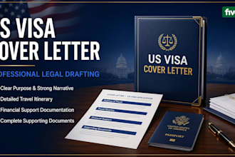 write a professional US visa cover letter as a US attorney