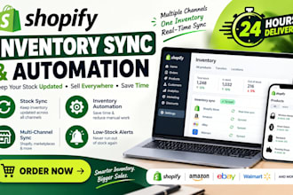 set up shopify inventory sync and automation across your sales channels