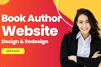 design a wix author website, book landing page, ebook website and redesign