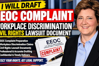 draft eeoc complaint workplace discrimination civil rights lawsuit document