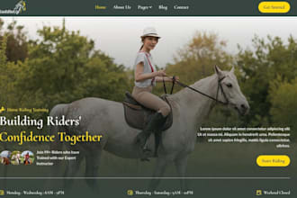 build squarespace horse trainer website equine trainer riding instructor website