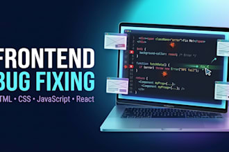 fix react javascript HTML CSS bugs and errors