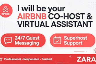 be your airbnb co host virtual assistant for guest messaging