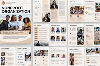 design a nonprofit brochure ngo annual report impact and donor report