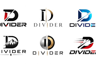 design a professional, ornamental, decorative line art divider logo