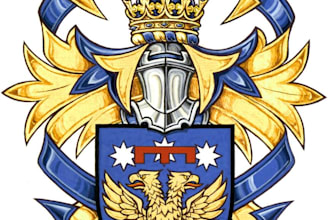 design a custom coat of arms, heraldic and family crest logo