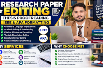 proofread and edit research papers in ieee and apa style