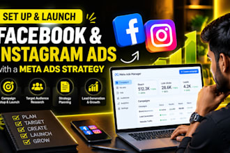 set up and launch facebook and instagram ads with a meta ads strategy