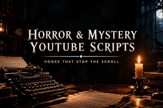 write an original horror mystery script for your youtube video