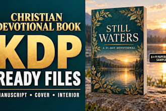 create an ai generated christian devotional book with cover for KDP