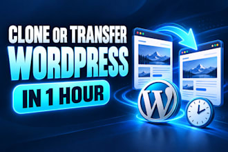 transfer clone wordpress into other host in 1 hour