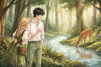 illustrate watercolor children books, storybooks and custom character design