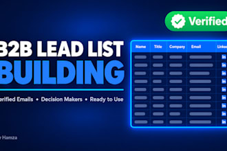 build a targeted b2b lead list with verified emails
