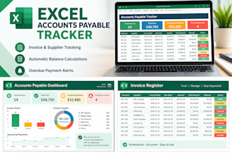 create a custom excel accounts payable tracker and invoice report