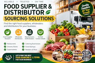be your food distributor and food supplier for your business