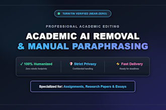 do manual ai content humanization and academic editing