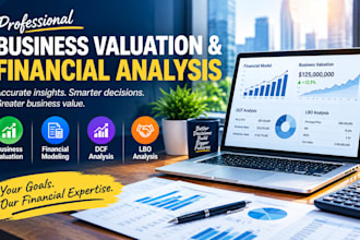 do business valuation, financial model, dcf and lbo analysis