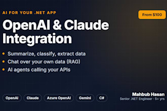 integrate openai or claude ai into your dotnet application