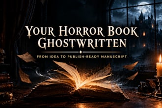 ghostwrite your horror ebook or novella