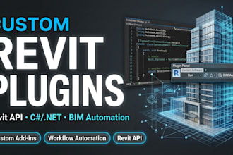 create revit plugin, revit api addin, autocad integration and bim automation