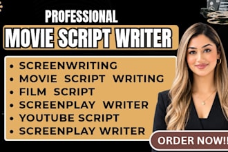 do screenplay writing, screenwriting, script writing and movie script writing