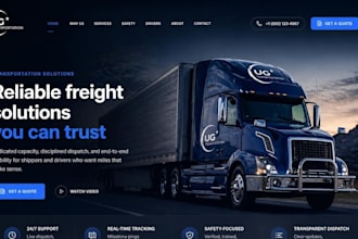 build squarespace dispatch service website carrier trucking dispatcher website