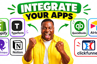 shopify integration typeform emailoctopus notion quickbook airtable clickfunnel