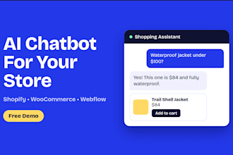 set up a custom ai chatbot for your online store