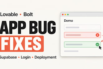 fix lovable or bolt app bugs and supabase login issues