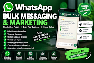do whatsapp bulk messaging, targeted outreach and whatsapp marketing