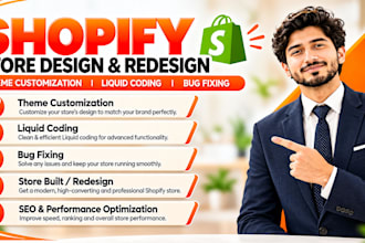 customize your shopify theme, design, redesign, or rebuild your store
